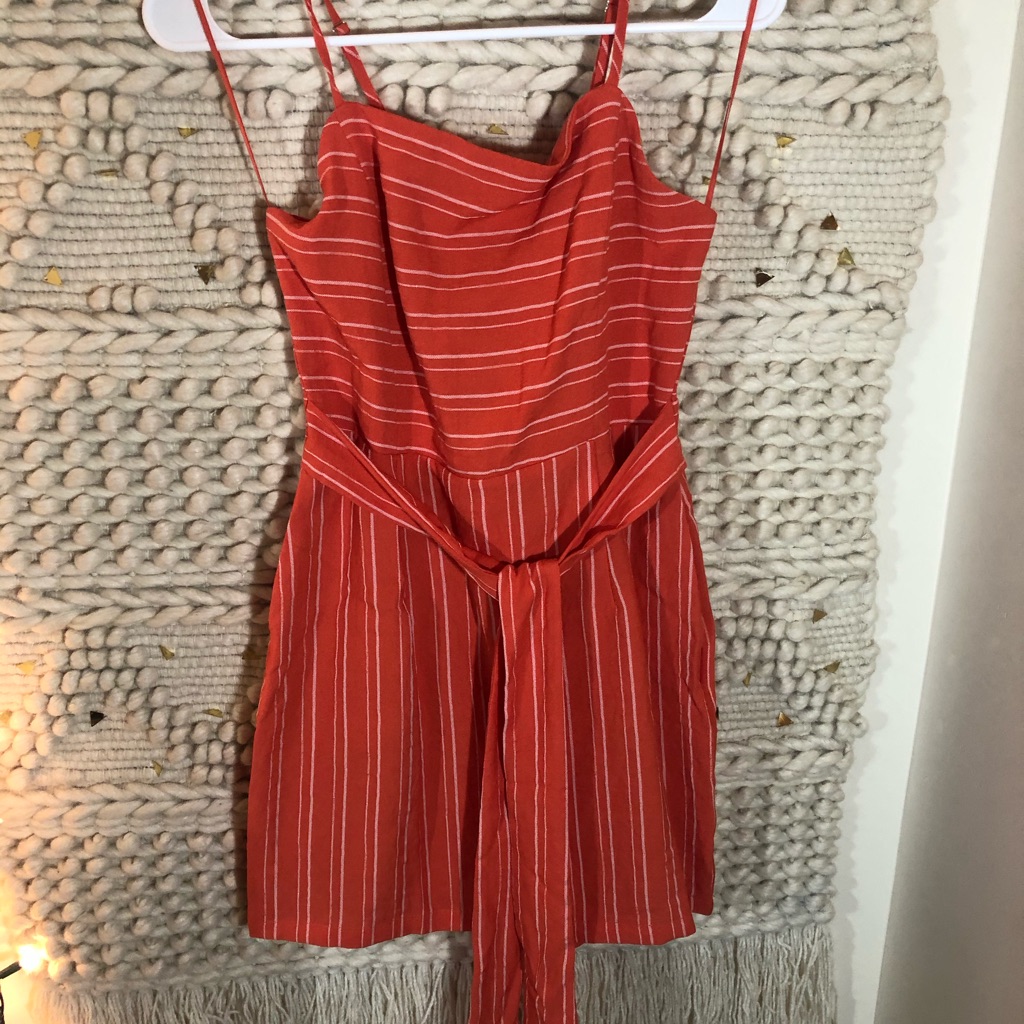 Orange And White Talulah Dress